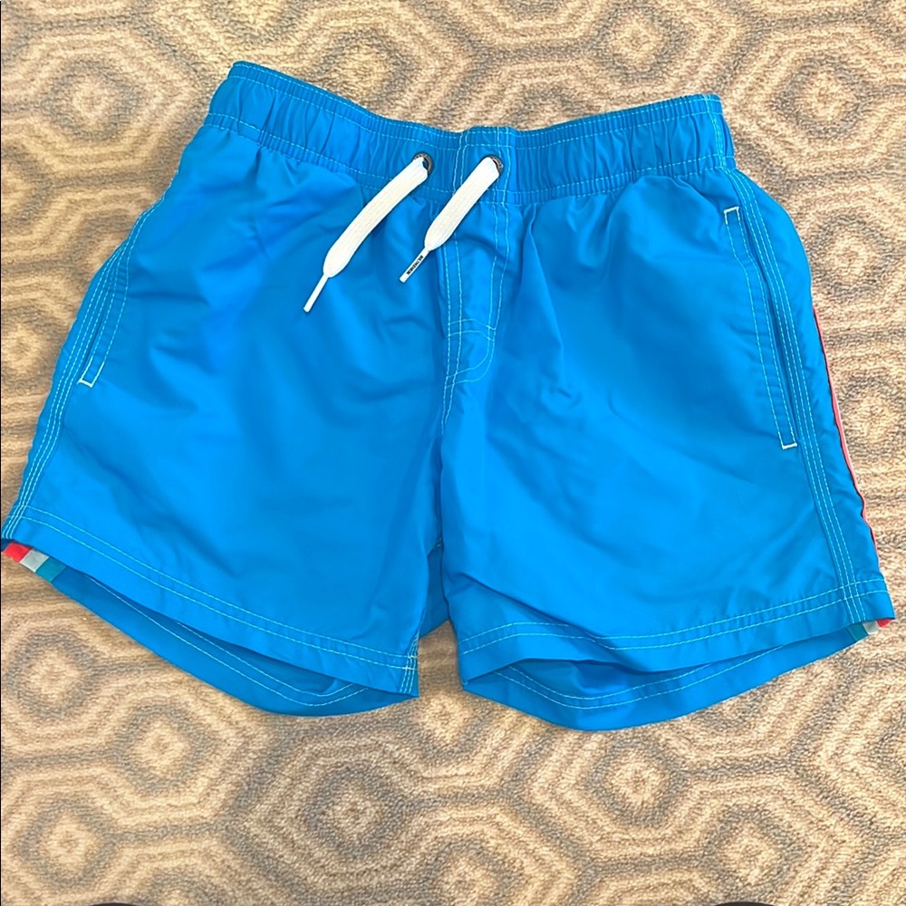 Sundek kids neon Blue Swim Shorts sz 10